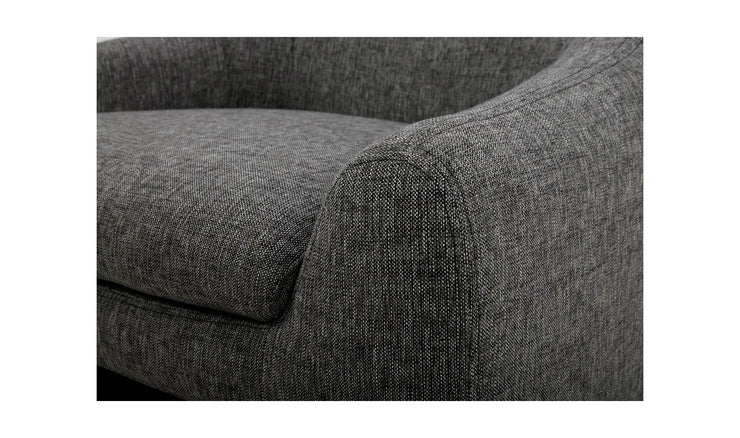 Moe's Home Collection Kenzie Shadowed Grey Accent Chair