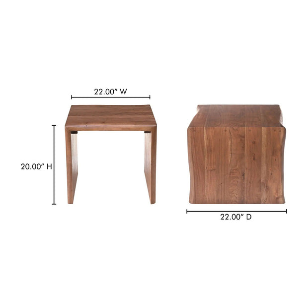 Moe's Home Collection Tyrell Natural Stain Side Table