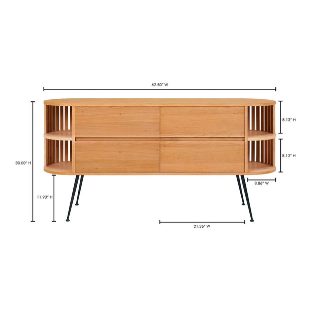 Moe's Home Collection Henrich White Sideboard White