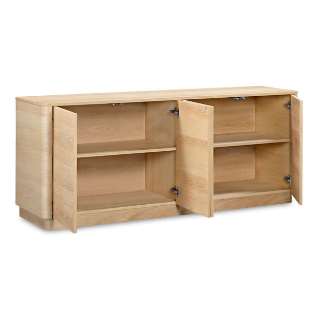 Moe's Home Collection Round Off Natural Oak Sideboard