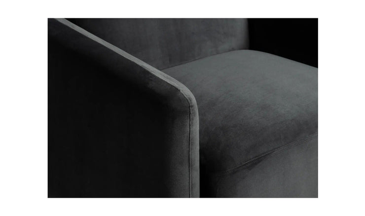 Moe's Home Collection Fallon Shadow Grey Accent Chair