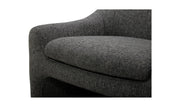 Moe's Home Collection Kenzie Shadowed Grey Accent Chair