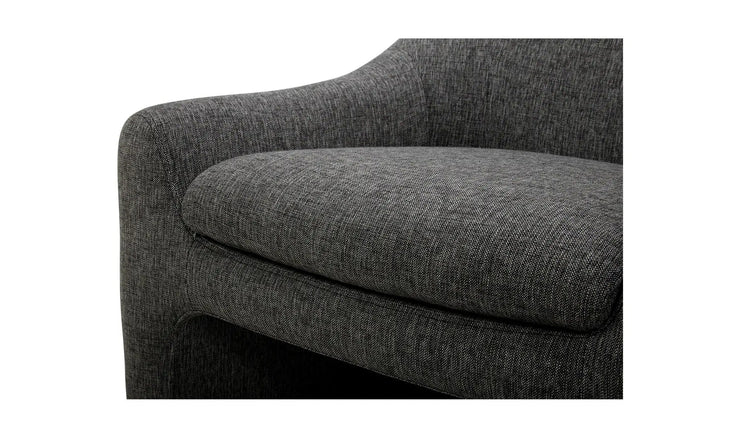 Moe's Home Collection Kenzie Shadowed Grey Accent Chair
