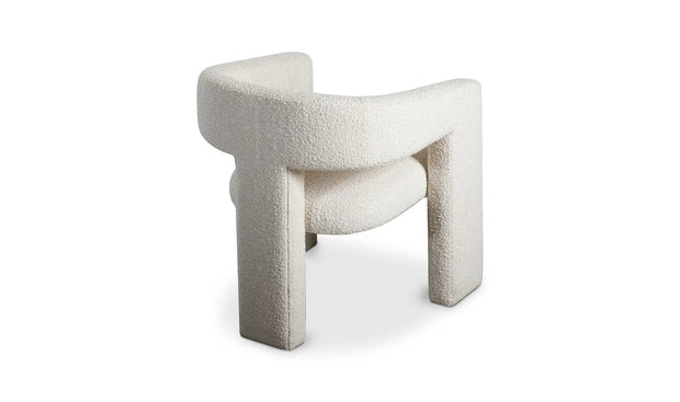 Moe's Home Collection Elo White Boucle Chair