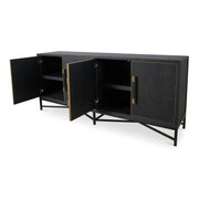Moe's Home Collection Mako Black Shagreen Sideboard