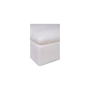 Moe’s Home Collection Clay Cream White Performance Fabric Ottoman