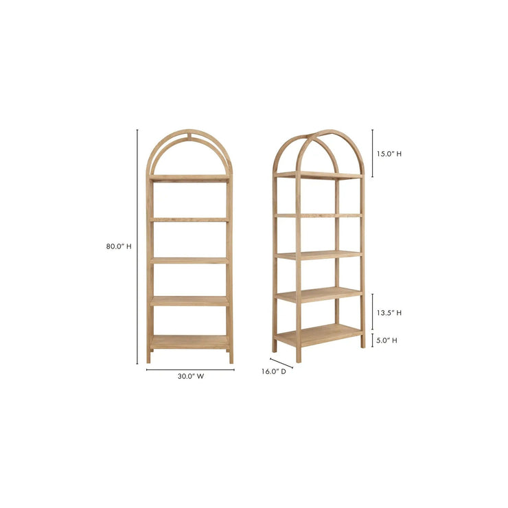Moe’s Home Collection Eero Natural Bookcase