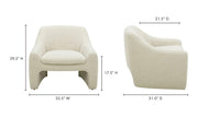 Moe's Home Collection Kenzie Dune Accent Chair