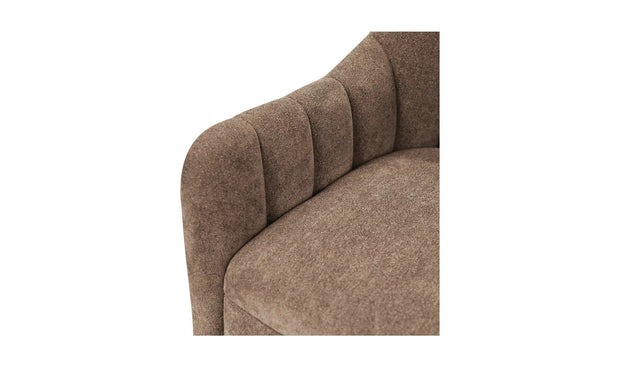 Moe's Home Collection Bowie Cool Brown Swivel Chair