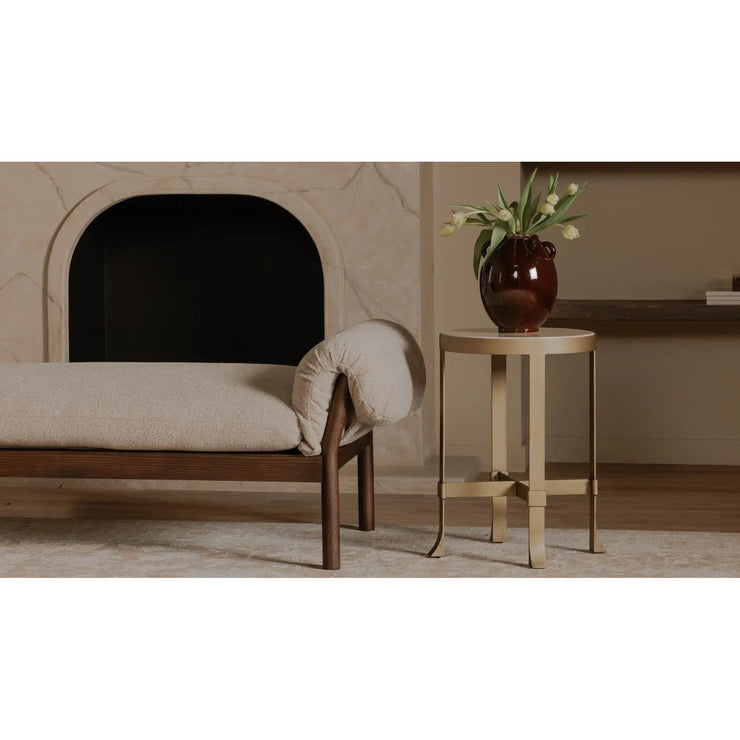 Moe's Home Collection Holli Travertine Side Table