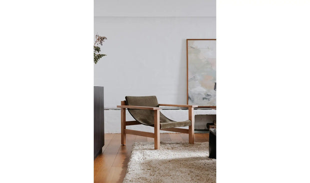 Moe's Home Collection Annex Cedar Green Lounge Chair