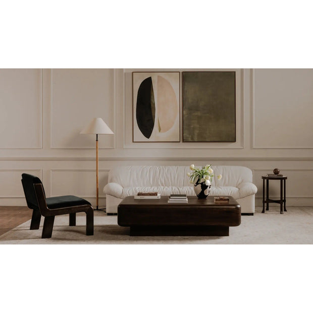 Moe's Home Collection Holli White Marble Side Table