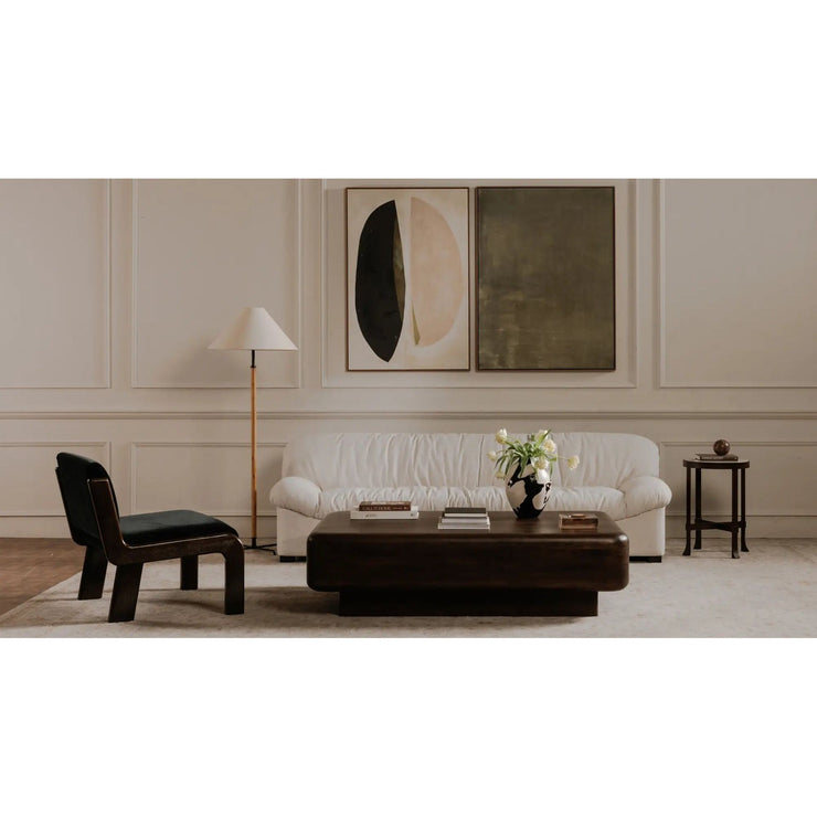 Moe's Home Collection Holli White Marble Side Table