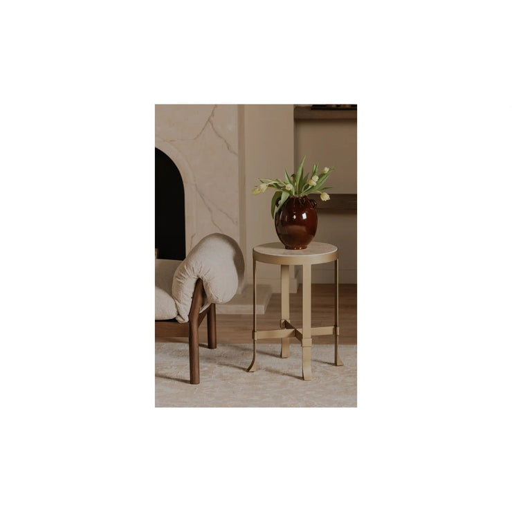 Moe's Home Collection Holli Travertine Side Table