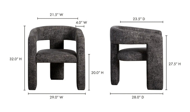 Moe's Home Collection Elo Black Chair