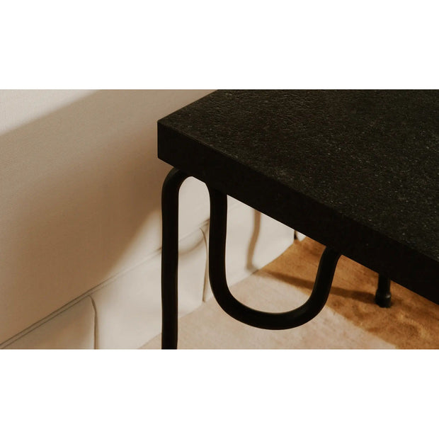 Moe's Home Collection Getty Black Granite Side Table