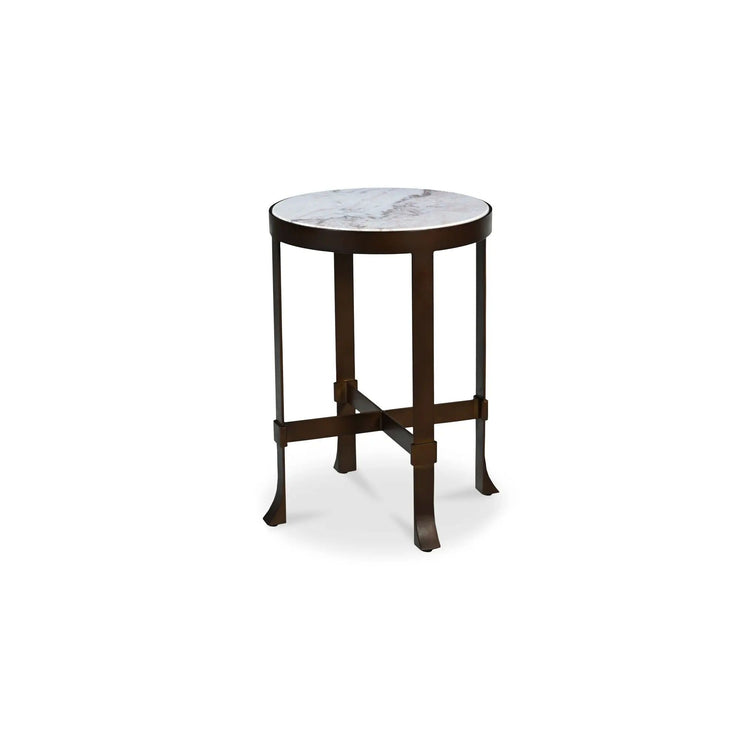Moe's Home Collection Holli White Marble Side Table