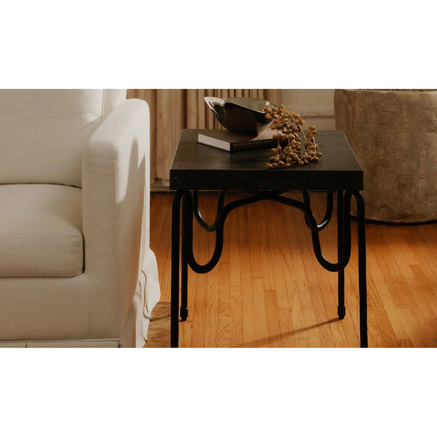 Moe's Home Collection Getty Black Granite Side Table