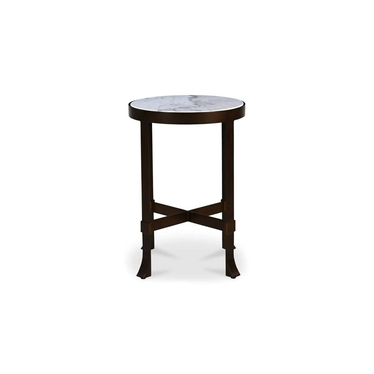Moe's Home Collection Holli White Marble Side Table