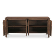 Moe's Home Collection Wiley Vintage Brown 4 Door Sideboard