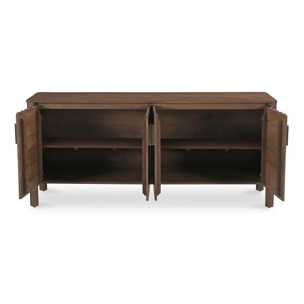 Moe's Home Collection Wiley Vintage Brown 4 Door Sideboard