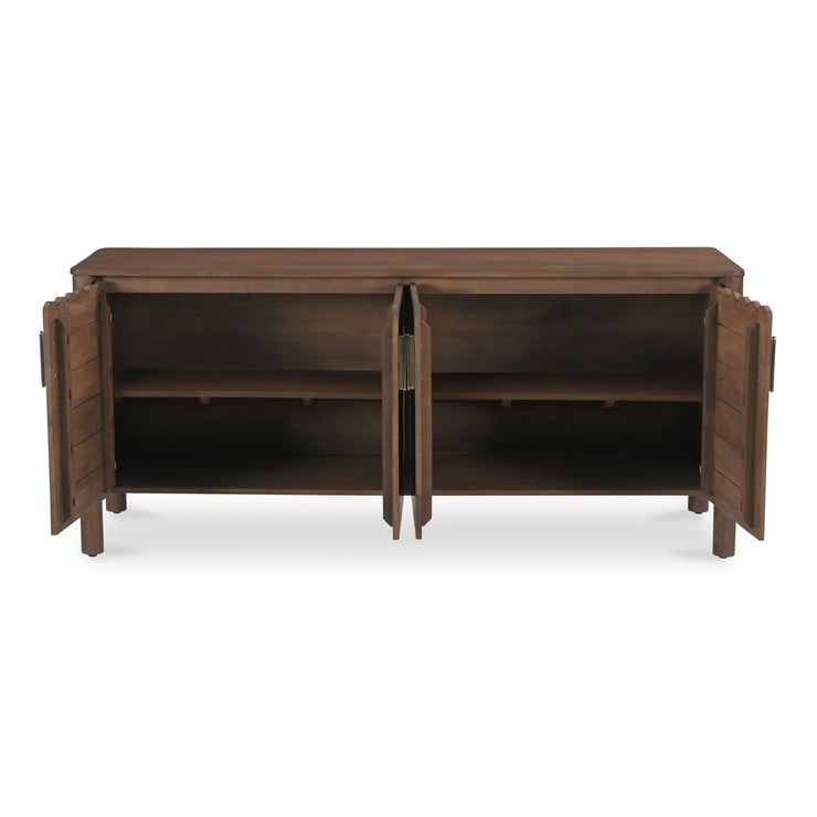 Moe's Home Collection Wiley Vintage Brown 4 Door Sideboard