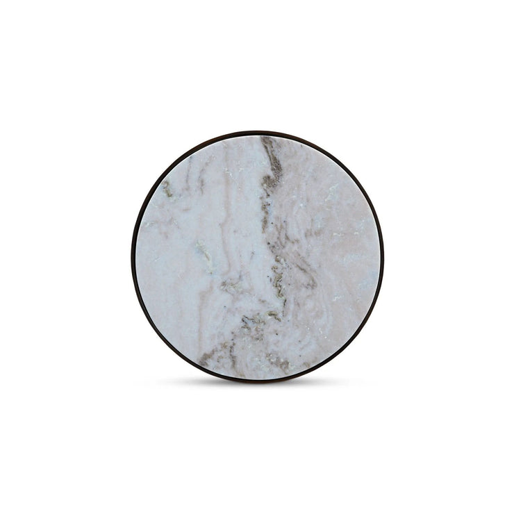 Moe's Home Collection Holli White Marble Side Table