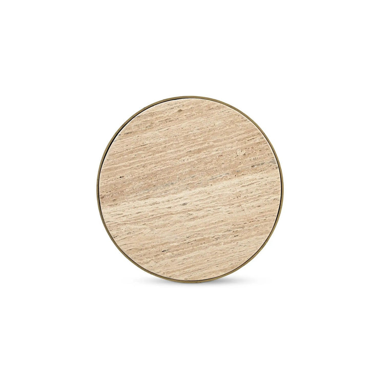 Moe's Home Collection Holli Travertine Side Table