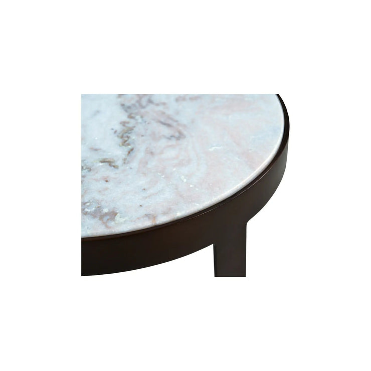 Moe's Home Collection Holli White Marble Side Table