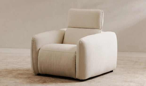 Moe's Home Collection Eli Warm White Power Recliner Chair
