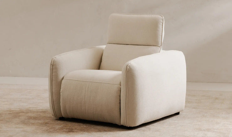 Moe's Home Collection Eli Warm White Power Recliner Chair