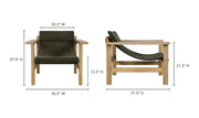 Moe's Home Collection Annex Cedar Green Lounge Chair