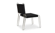 Moe's Home Collection Petra Black Leather Accent Chair