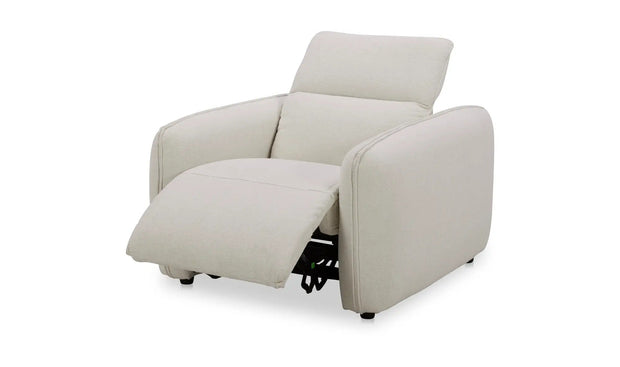 Moe's Home Collection Eli Warm White Power Recliner Chair