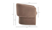 Moe's Home Collection Franco Muted Camel Chair