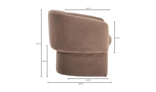 Moe's Home Collection Franco Muted Camel Chair