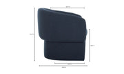 Moe's Home Collection Franco Dark Indigo Chair