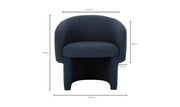 Moe's Home Collection Franco Dark Indigo Chair