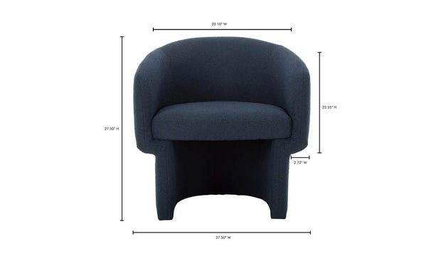 Moe's Home Collection Franco Dark Indigo Chair