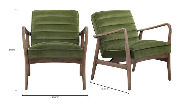 Moe's Home Collection Anderson Dark Ivy Tufted Armchair