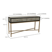 Moe’s Home Mako Grey Shagreen Console Table