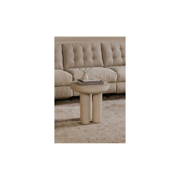 Moe's Home Collection Rocca Cream Side Table