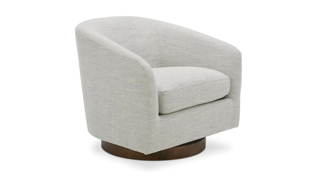 Moe's Home Collection Oscy White Swivel Chair