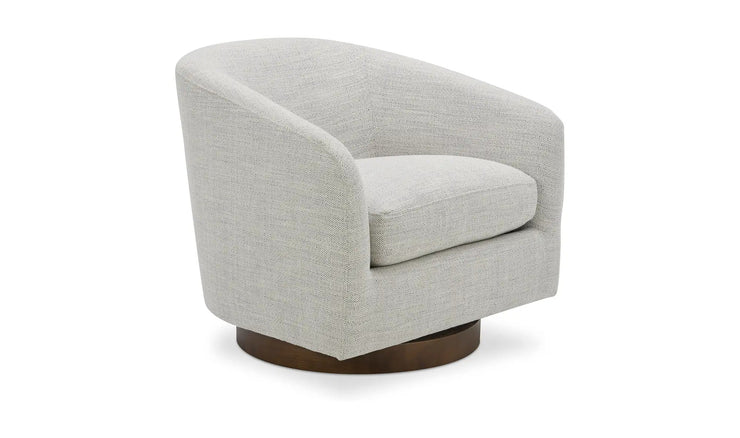 Moe's Home Collection Oscy White Swivel Chair