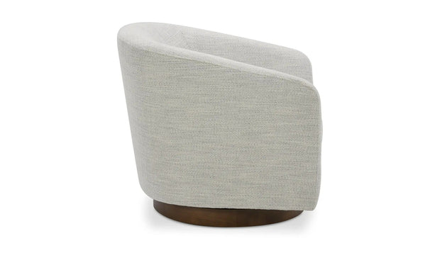 Moe's Home Collection Oscy White Swivel Chair