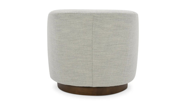 Moe's Home Collection Oscy White Swivel Chair