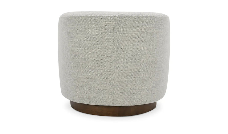 Moe's Home Collection Oscy White Swivel Chair