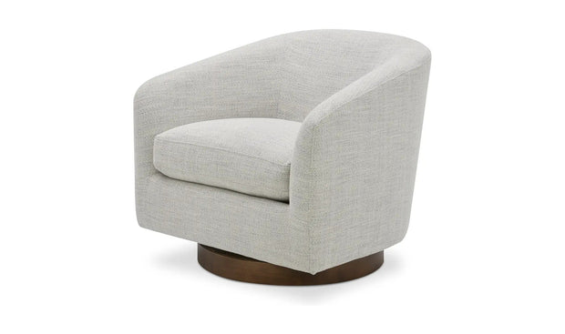 Moe's Home Collection Oscy White Swivel Chair