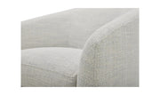 Moe's Home Collection Oscy White Swivel Chair