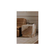Moe's Home Collection Layla Breccia Marble Side Table
